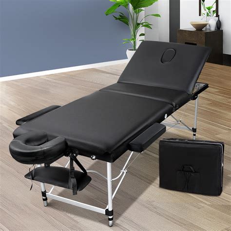 Zenses 60cm Wide Portable Aluminium Massage Table 3 Fold Beauty Bed