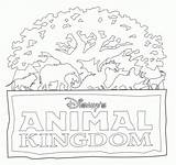 Disney Coloring Kingdom Animal Tree Pages Clipart Walt Magic Florida Kids Printable Epcot Activity Clip Book Cliparts Color Themed Activities sketch template