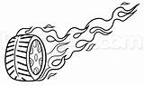 Tire Drawing Line Coloring Tracks Burning Fire Drawings Clipartmag Tyre Draw Driving While Paintingvalley Bacheca Scegli Una 1112 46kb sketch template