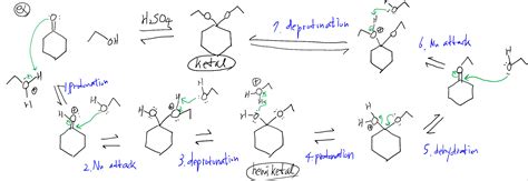 solved mechanism  formation  acetals toscience