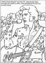 Elvis Coloring Pages Presley Printable Print Choose Board Color sketch template