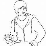 Coloring Bieber Justin Pages sketch template