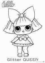 Lol Coloring Pages Doll Surprise Dolls Glitter Queen Printable Color Colouring Print Clipart Bettercoloring Sheets Baby Getcolorings Awesome Do Getdrawings sketch template