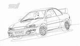 Subaru Sti Wrx Coloring Impreza Pages Outline Deviantart 22b Drawing Trending Days Last sketch template