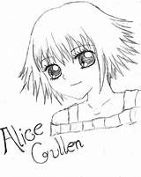 Alice Coloring Twilight Cullen sketch template