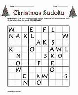 Sudoku Christmas Puzzles Kids 9x9 Preview sketch template