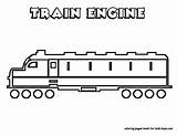 Train Coloring Pages Engine Trains Passenger Sheets Kids Clipart Colouring Car Caboose Wheels Engines Sheet Diesel Book Simple Bogie Steel sketch template