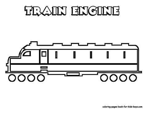 passenger trains colouring pages