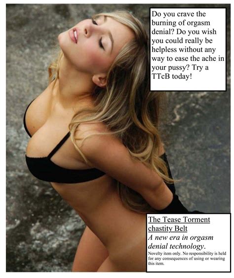 female orgasm denial chastity captions