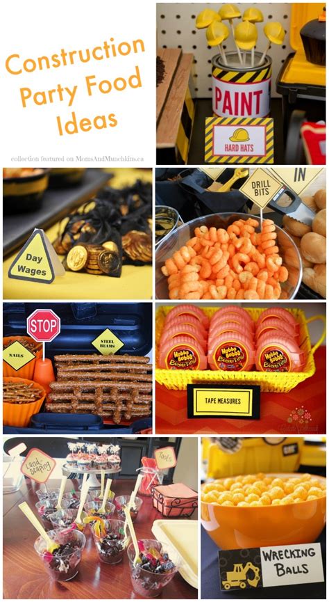 Construction Party Food Ideas Collection Moms And Munchkins