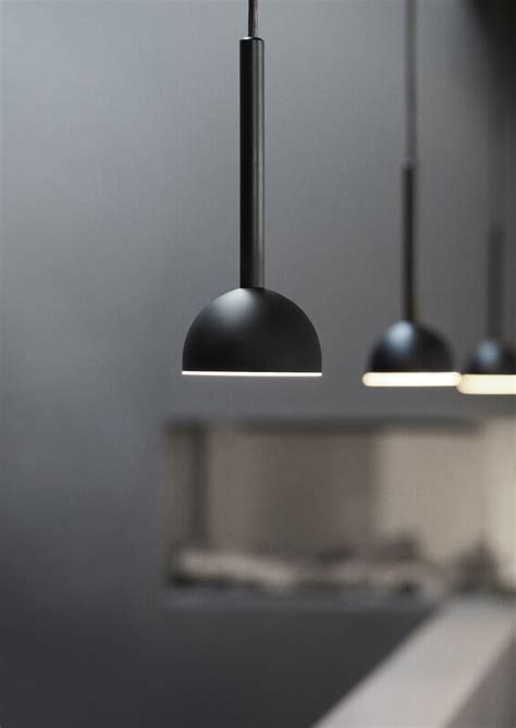 blush pendant matt black finnish design shop