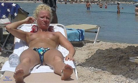 topless blonde at the beach february 2016 voyeur web hall of fame