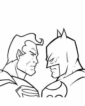 coloring pages  batman  superman coloring home