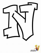 Graffiti Abc Coloring Letter Pages Cool Letters Color Alphabet Yescoloring sketch template