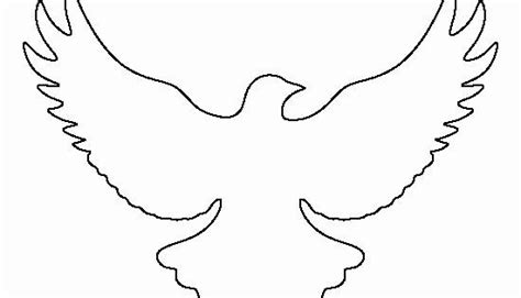 printable dove template   flying dove pattern