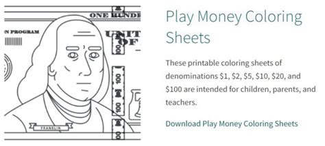 money coloring pages  coins bills