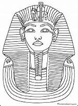 Coloring King Tut Egypt Pages Tutankhamun Enchantedlearning Egyptian Colouring Ancient Color Mask Kids Printable Colour Coloriage Egypte Print Outline Para sketch template
