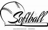 Softball Coloring Pages Print Getcolorings Printable Color sketch template
