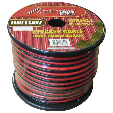 audiopipe cableblk  gauge speaker wire  redblack walmartcom