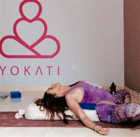 reclined butterfly pose yin yoga  chest heart opening  placing