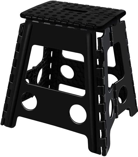 eyliden folding step stool   slip    lb sturdy safe black walmartcom