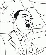 Coloring Mlk Pages Luther Martin King Printable Jr Getcolorings Color sketch template
