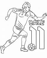 Coloring Bale Gareth Footballer Topcoloringpages Sheet Print Printable sketch template