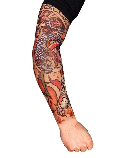 player tattoo sleeve maskworldcom