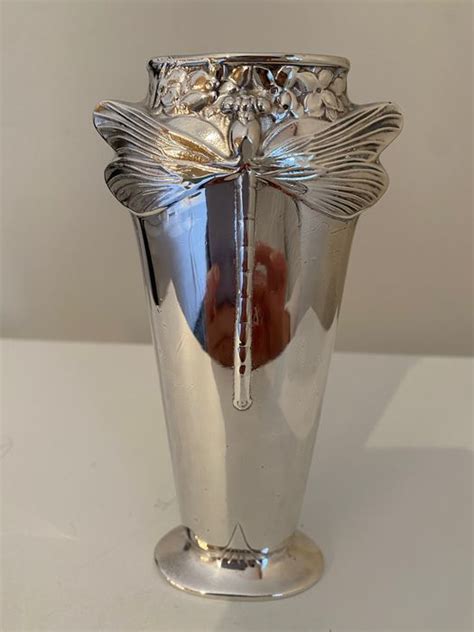 christofle vase art nouveau silverplate catawiki