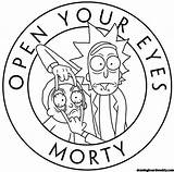 Rick Morty Coloring Inspirational sketch template