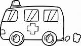 Ambulance Coloring Pages Emergency Printable Clipartmag Clipart sketch template
