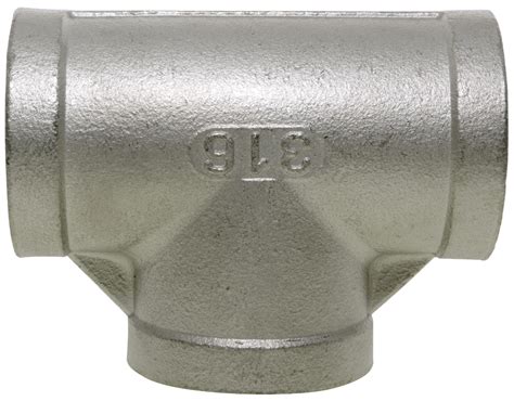 bspp equal tee lb  stainless steel nero pipeline connections