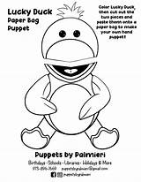 Puppet Duck sketch template