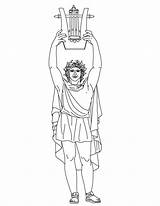Gods Goddesses Mythology Mitologia Apollon Netart Greca Colouring Grecs Dieu Apolo Grec Colorear Griego Artemis Zeus Grecia Griega Antica Dieux sketch template