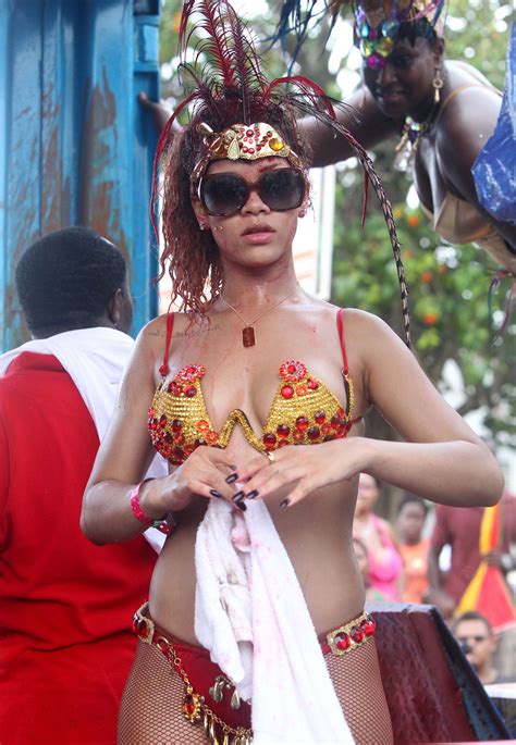 Kadoomant Day Parade In Barbados 1 08 2011 Rihanna Photo 24221935
