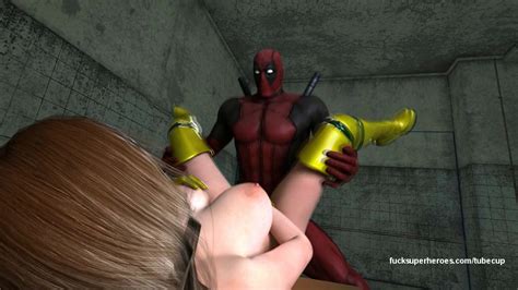deadpool and rogue getting naughty in the bedroom fuck