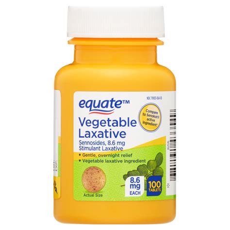 equate natural vegetable laxative sennosides stimulant stool softener  tablets walmartcom
