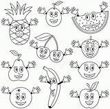 Coloring Fruits Vegetables Pages Kids Printable Worksheets Preschool Comments Toddler sketch template