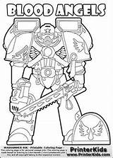 Coloring Warhammer Pages 40k Colouring Space Marine Book Kids Angels Blood Print Sheets Wolf Wars Angel Artwork Cat Adult Star sketch template