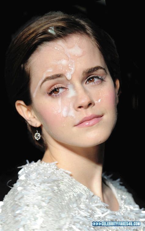Emma Watson Cum Facial Fake 012 Celebrity Fakes 4u