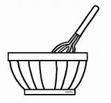 Bowl Mixing Clipart Baking Clip Mix Cliparts Drawing Bowls Whisk Cooking Cake Mixer Mixture Ingredients Library Mini Spoon Coloring Pages sketch template