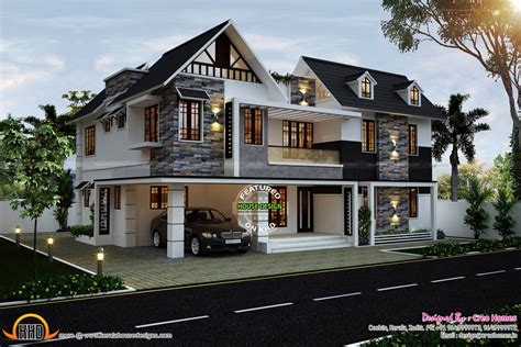 cute home in kerala design and floor plans houses with
