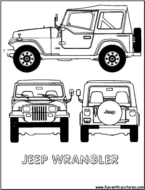 jeep wrangler coloring page