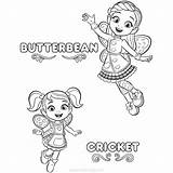 Butterbean Xcolorings Butterbeans Dazzle Sheet sketch template