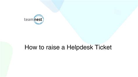 helpdesk raise  ticket youtube