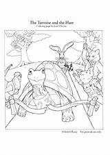 Tortoise Hare Coloring Pages Desert Grade Story Fable Animals Printable 3rd Short Color Edupics Colouring Unit Da Stories Sheet Mouse sketch template
