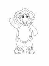Bj Barney Coloring Pages Clipart Friends Cliparts Supercoloring Library Categories Clip sketch template