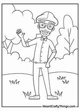 Blippi Coloring Pages Kids Character Printable sketch template