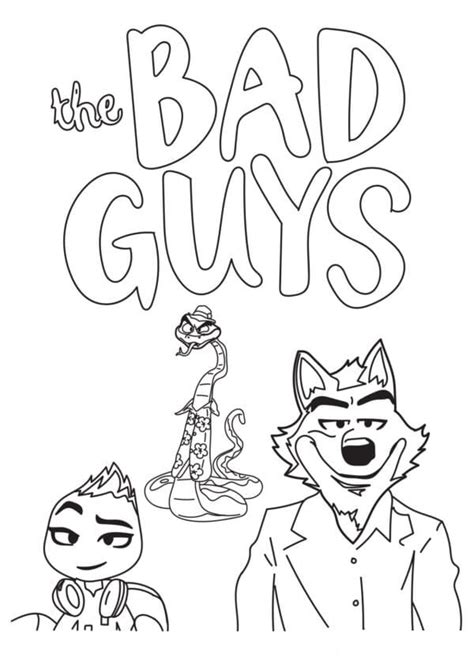 print  bad guys coloring page  printable coloring pages  kids