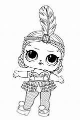 Lol Surprise Doll Coloring Pages Confetti Pop sketch template